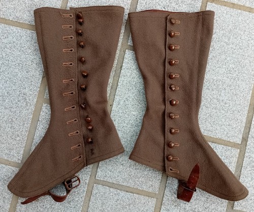 Ancienne paire guêtres en - guêtres,