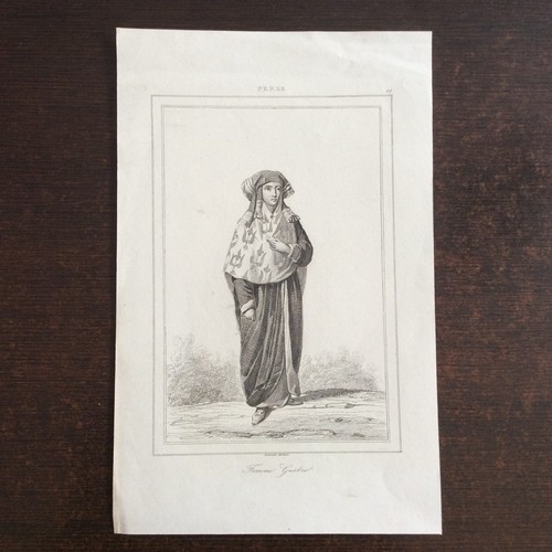 Gravure ancienne 1841 perse - ancienne,